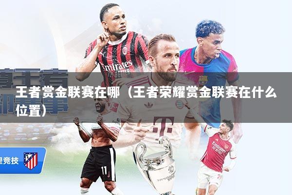 王者赏金联赛在哪（王者荣耀赏金联赛在什么位置）